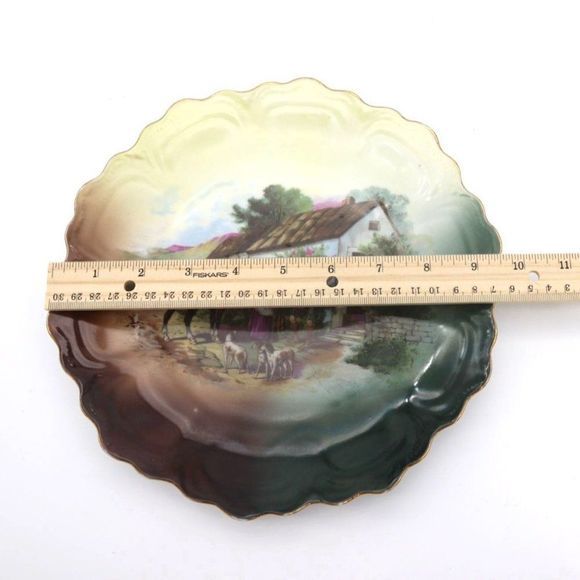 Z.S. & CO, Scottish Highland Hunting Scene, (ZEH, SCHERZER) BAVARIA CABINET PLAT - Picture 4 of 10